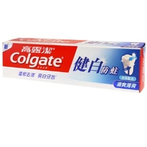 高露洁健白防蛀清爽薄荷牙膏